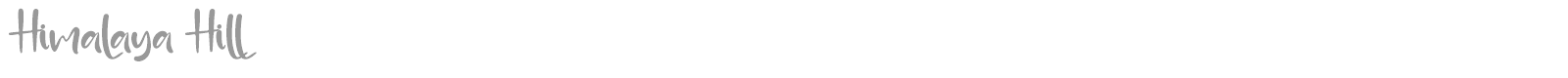 Himalaya Hill font preview